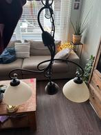 Hanglamp met frosted glas, Huis en Inrichting, Ophalen, Metaal, Minder dan 50 cm, Landelijk