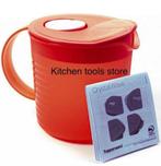 Tupperware Maatkan 1L Crystalwave micro magnetron schenkkan, Ophalen of Verzenden, Nieuw, Beker of Kan