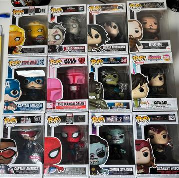 Verschillende funkos beschikbaar voor biedingen