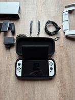 Nintendo Switch OLED + 128GB SD, Case & Neo Grip, Ophalen, Zo goed als nieuw, Met 1 controller, Switch OLED