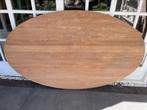 Ovaal eiken tafelblad 249x148x2,6, Huis en Inrichting, Tafels | Eettafels, Ophalen, Gebruikt, 100 tot 150 cm, Eikenhout