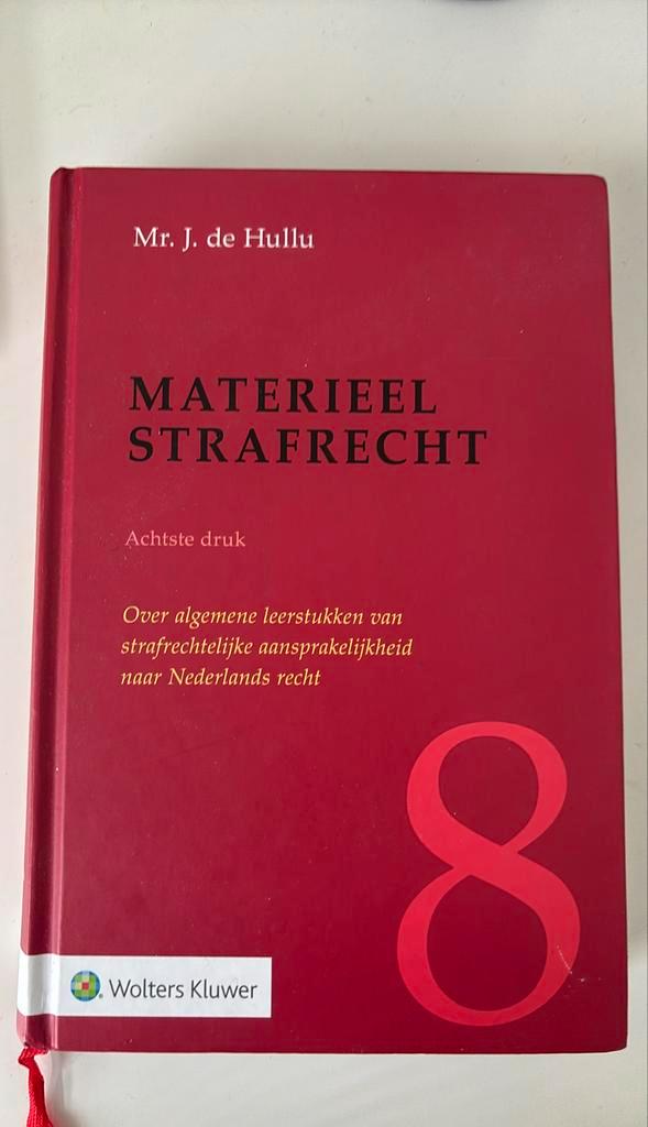 J. de Hullu - Materieel strafrecht, Boeken, Wetenschap, Zo goed als nieuw, Ophalen of Verzenden