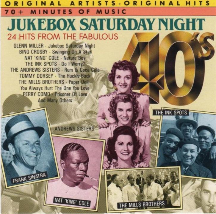 Jukebox Saturday Night 24 Hits From The Fabulous 40'S CD, Cd's en Dvd's, Cd's | Verzamelalbums, Zo goed als nieuw, Pop, Verzenden