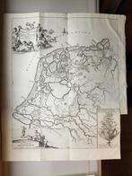 Friesl., Gron., Waddeneilanden, grote kaart, Schotanus, 1725, Antiek en Kunst, Verzenden