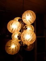 vintage space age hanglamp R. Essig 60er kroonluchter, Ophalen, Zo goed als nieuw, Glas, Space age