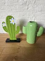 cactus vaas met gratis catus decoratie krultang tristar, Ophalen, Aardewerk of Porselein, Zo goed als nieuw, Minder dan 50 cm