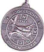 VOGELTOCHT `T GOUDEN BOLTJE 1973 TEXEL, Postzegels en Munten, Penningen en Medailles, Verzenden, Overige materialen