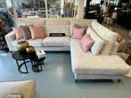 Luxe Velvet Big Rib Hoekbank California NIEUW - Beige UNIEK, Huis en Inrichting, Nieuw, 150 cm of meer, 250 tot 300 cm, Stof