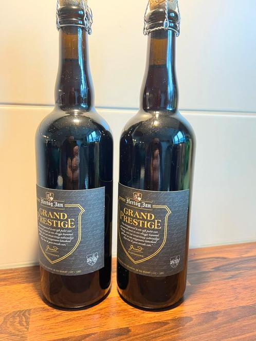 Set gerijpte HJ Grand Prestige 2020 & 2021, Verzamelen, Biermerken, Zo goed als nieuw, Flesje(s), Overige merken, Ophalen of Verzenden
