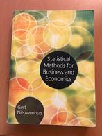Statistical Methods for B and E - Nieuwenhuis, Boeken, Gelezen, Gert Nieuwenhuis, Ophalen of Verzenden, Economie en Marketing
