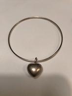 Prachtige oude zilveren armband met een hartje., Sieraden, Tassen en Uiterlijk, Verzenden, Zo goed als nieuw, Zilver, Zilver