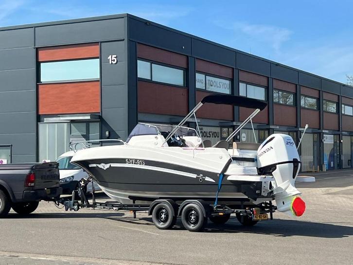Marine Time QX 620 incl. Honda 250 PK en trailer, Watersport en Boten, Speedboten, Gebruikt, 6 meter of meer, Benzine, 200 pk of meer