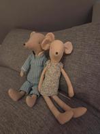 Maileg Vader & Moeder Muis in Pyjama, Kinderen en Baby's, Speelgoed | Knuffels en Pluche, Ophalen of Verzenden, Zo goed als nieuw