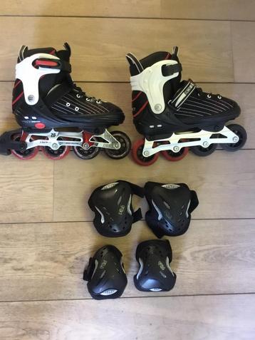 Nette Move inline skeelers/skates mt37-40 incl bescherming