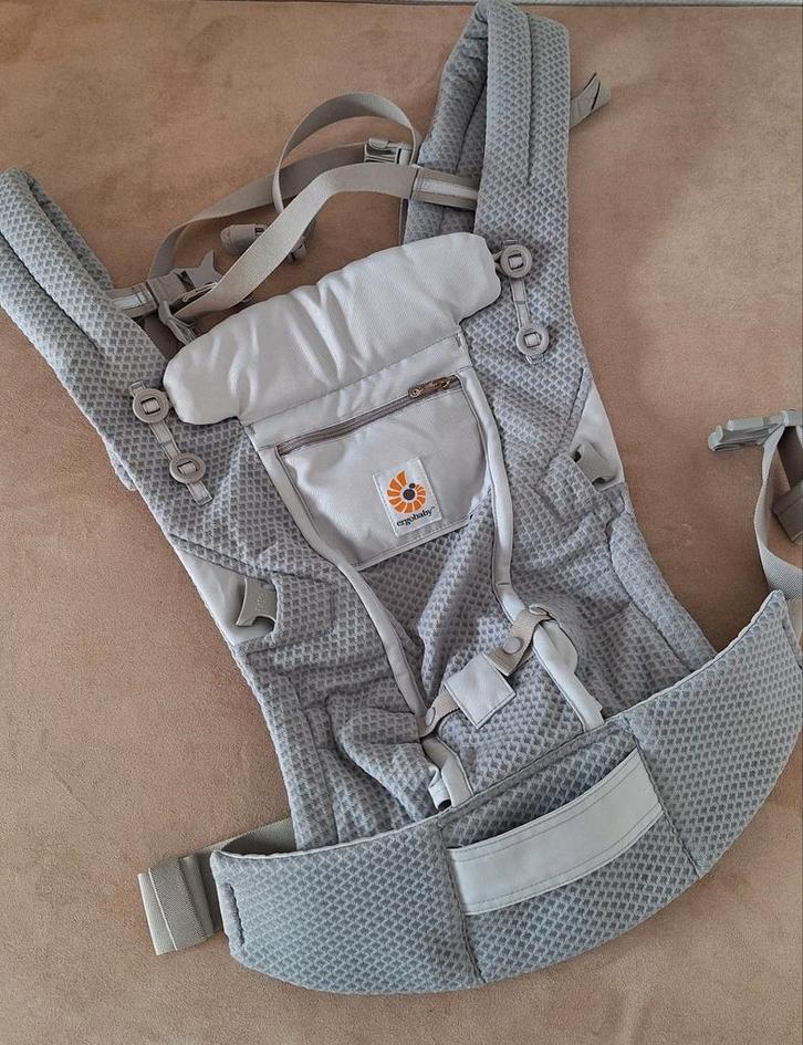 Ergobaby Adapt Soft Flex Mesh Draagzak | Pearl grey, Kinderen en Baby's, Babydragers en Draagdoeken, Zo goed als nieuw, Draagzak