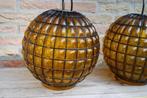 Hanglamp, Philips NPD 134 Caged glass pendant (3), Huis en Inrichting, Lampen | Hanglampen, Gebruikt, Vintage, Ophalen of Verzenden