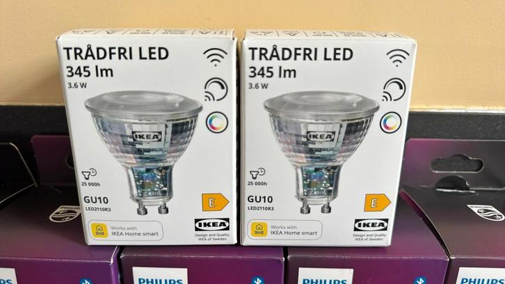 IKEA Trådfri slimme LED lamp 17X Kleur, Huis en Inrichting, Lampen | Losse lampen, Zo goed als nieuw, Led-lamp, Minder dan 30 watt