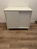 Witte stalen kast met sleutel - goede staat, Ophalen