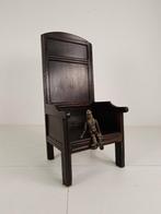 18e-eeuwse Engelse Haardstoel – Hoge Rugleuning met 5 Poten, Ophalen