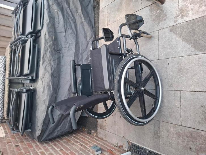 Inklapbare rolstoel 45cm breed, Diversen, Rolstoelen, Gebruikt, Duwrolstoel, Ophalen
