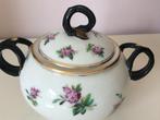 Oude Brocante Antieke Suikerpot Bloemen Rozen Servies, Antiek en Kunst, Antiek | Servies compleet, Ophalen