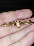 zeer mooie vintage broche bar Cameo, Sieraden, Tassen en Uiterlijk, Broches, Ophalen of Verzenden, Zo goed als nieuw, Overige materialen