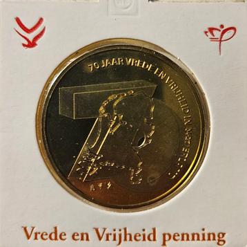 Penning 70 Jaar Vrede en Vrijheid 1945/2015 beschikbaar voor biedingen