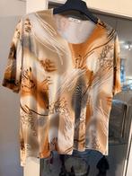 J. Nadal Shirt - Beige/Bruin Abstract Print - Maat XXL, Beige, Maat 46/48 (XL) of groter, Ophalen of Verzenden, Zo goed als nieuw