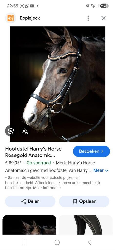 Nieuwe harry horse automatisch hoofdstel maat pony, Dieren en Toebehoren, Ophalen, Nieuw, Overige soorten