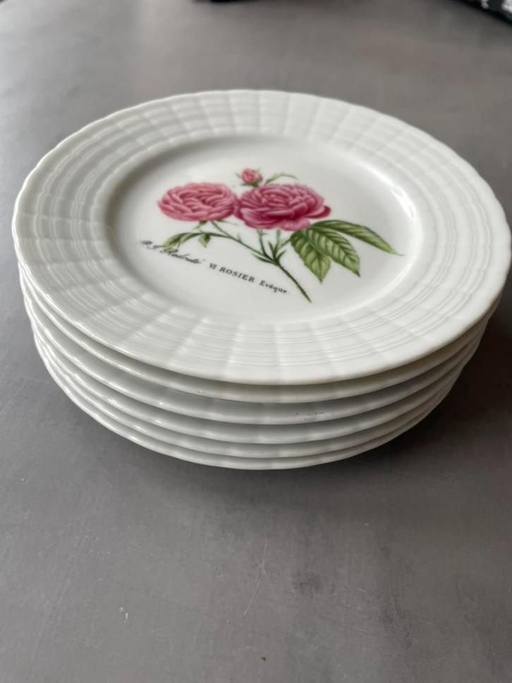 Gebaksbordjes (6 stuks) hutschenreuther - vitage, Huis en Inrichting, Keuken | Servies, Gebruikt, Bord(en), Overige stijlen, Ophalen of Verzenden