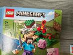 Lego Minecraft 21177 de creeper hinderlaag, Ophalen of Verzenden, Zo goed als nieuw, Complete set, Lego