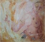 schilderij van een hemelse maagd van Sigiriya, Antiek en Kunst, Kunst | Schilderijen | Modern, Ophalen of Verzenden