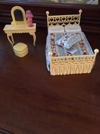 Mooi poppenhuis bedje kaptafeltje kussentje, Ophalen of Verzenden, Zo goed als nieuw, Poppenhuis