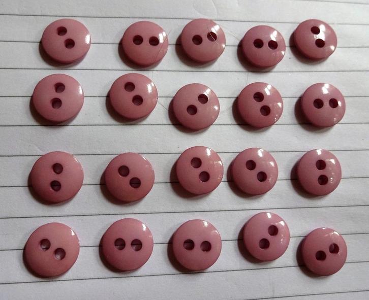 20 Roze kleine knoopjes Ø 1 cm, Hobby en Vrije tijd, Naaien en Fournituren, Nieuw, Knoop of Knopen, Verzenden