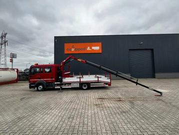 MAN TGL 8.180 Dubbele Cabine (DOKA), HMF535 K3 kraan met sle beschikbaar voor biedingen