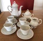 Vintage witte porseleinen theeservies, Antiek en Kunst, Antiek | Servies compleet, Ophalen