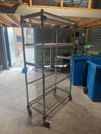 Hupfer RVS Stellingkast op Wielen - 100x50x194cm, Ophalen