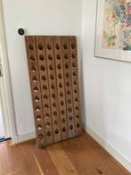 Pupitre eiken champagne-/wijnrek, Huis en Inrichting, Ophalen, Zo goed als nieuw, 25 flessen of meer, 75 cm of meer