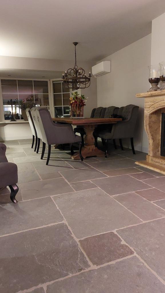 Bourgondische Dallen Chateau Gris Brun Antique wildverband, Doe-het-zelf en Verbouw, Tegels, Nieuw, Vloertegels, Overige materialen