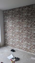 Behang steen patroon - rol + restjes, Huis en Inrichting, Stoffering | Behang, Ophalen of Verzenden, Minder dan 10 m², Bruin, Landelijk