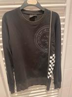 ANGEL & MACLEAN Zwarte trui met rits en print, Ophalen of Verzenden, Gedragen, Maat 46 (S) of kleiner, Zwart