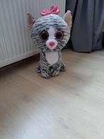 Ty Beanie Boo Kiki - 45 cm, Ophalen of Verzenden, Zo goed als nieuw, Poes