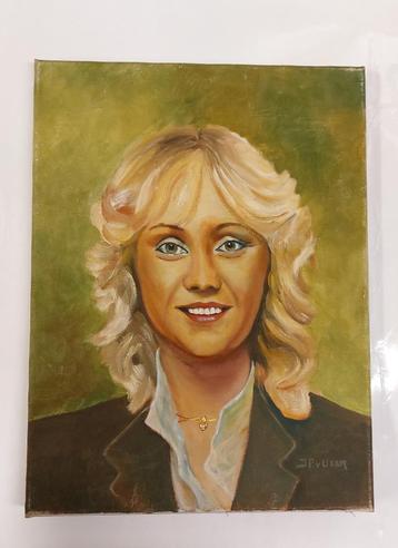 ABBA ORIGINEEL SCHILDERIJ AGNETHA FALLTSKOG J.P.van Uxem beschikbaar voor biedingen