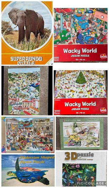 8 leuke legpuzzels - foto’s, titels, aantal st = zie omschr. beschikbaar voor biedingen