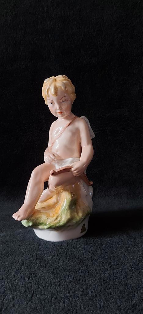 Royal dux Bohemia beeld cupido..., Antiek en Kunst, Antiek | Porselein, Ophalen of Verzenden