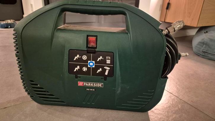 Parksite Mobiele Compressor - Zo Goed Als Nieuw!, Doe-het-zelf en Verbouw, Compressors, Zo goed als nieuw, 6 tot 10 bar, Minder dan 25 liter