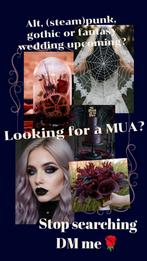*aangeboden* bruids MUA alt/gothic/steampunk etc, Ophalen of Verzenden