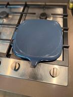 Blauwe Geëmailleerde Gietijzeren Braadpan - Made in France, Huis en Inrichting, Keuken | Potten en Pannen, Gebruikt, Ophalen of Verzenden