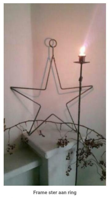Metalen frame ster - kerst - krans - 50cm doorsnede  beschikbaar voor biedingen