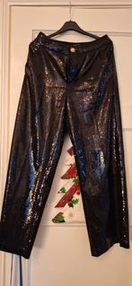 Zwarte pailletten broek, Zwart, Ophalen of Verzenden, Maat 36 (S), Lang